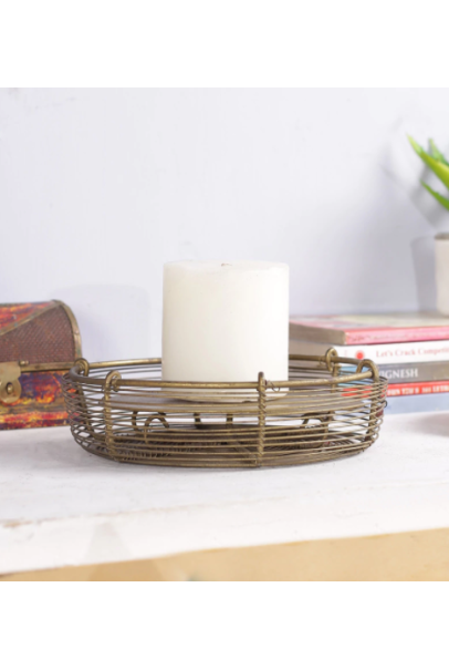 CIRCULAR METAL CANDLE HOLDER CIRCULAR METAL CANDLE HOLDER